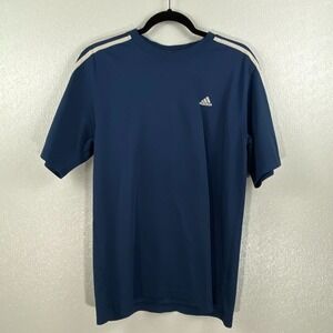 ADIDAS BLUE SHORT SLEEVE SHIRT